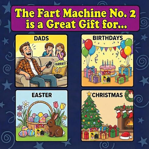 T.J. Wisemen, Inc. Fart Machine #2 - The Original Remote Controlled Fart Machine with Boom Box Technology - 15 Realistic Sounds - Wireless with 100 ft Range in Kuwait