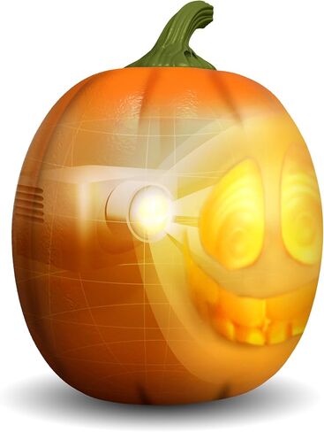Jabberin' Jack Motion Sensor 12 Inch XL Talking Animated Orange Pumpkin with Built in Video Projector and Speaker Includes 80 Minutes of Content in Kuwait