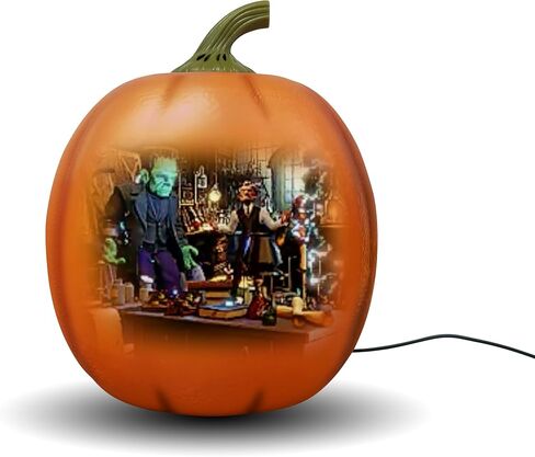 Jabberin' Jack Motion Sensor 12 Inch XL Talking Animated Orange Pumpkin with Built in Video Projector and Speaker Includes 80 Minutes of Content in Kuwait