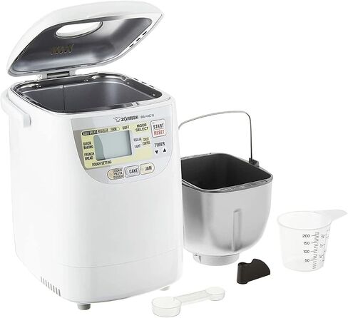 Zojirushi Bb HAC10 Home Bakery Mini Breadmaker, 1 Lb (White) | Bakes 1-Lb Loaves, 13-Hour Delay Timer, Quick-Bake under 2 Hrs, Dough and Jam and Cake Settings, Nonstick Pan and Kneader in Kuwait