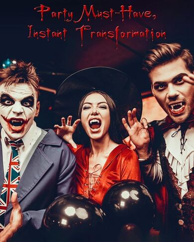 6 Pairs Vampire Teeth Fangs for Kids Adult Halloween Cosplay 3 Sizes in Kuwait