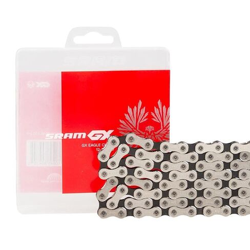 SRAM GX Eagle Hollow Pin 12-Speed Chain 126 Links with PowerLock, Silver/Gray in Kuwait