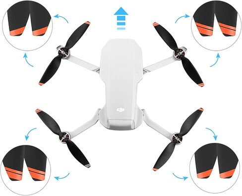 HeiyRC 16PCS Mini 4k / 2 Propeller for DJI Mavic Mini 2 SE Drone 4726, Low-Noise and Quick-Release Replacement Props Spare Blade Helices Screw Accessory in Saudi Arabia