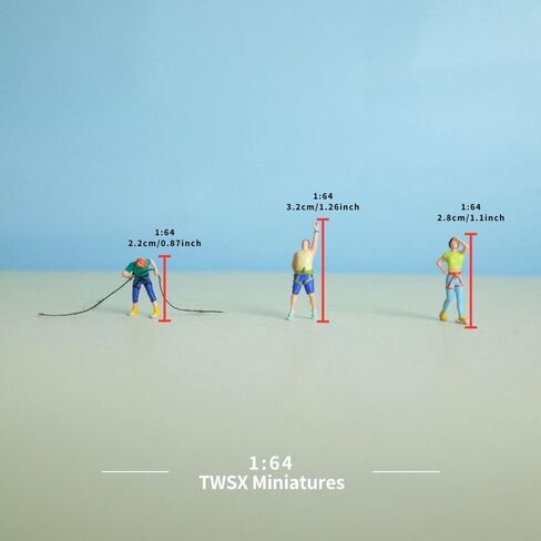 3pcs Rock Climbing Figures 1:64 Scale for DIY Scenes in Kuwait