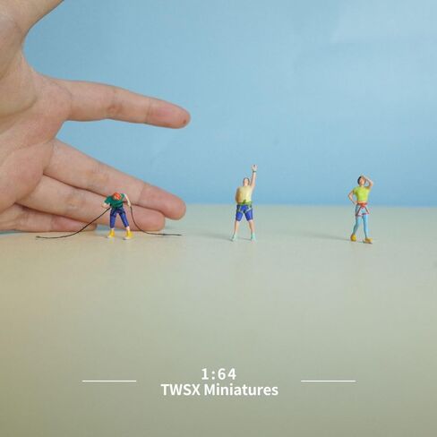 3pcs Rock Climbing Figures 1:64 Scale for DIY Scenes in Kuwait