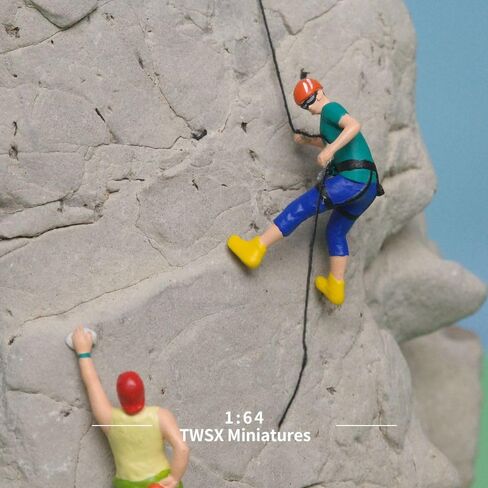 3pcs Rock Climbing Figures 1:64 Scale for DIY Scenes in Kuwait