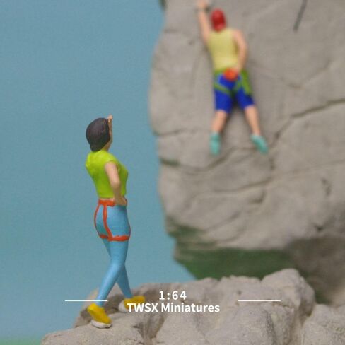 3pcs Rock Climbing Figures 1:64 Scale for DIY Scenes in Kuwait