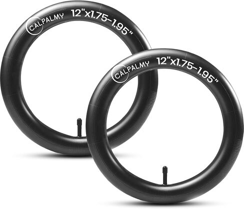 CALPALMY (2 Pack) 12"/14"/16"/18"/20"/22"/24"/26"/28" Kids Bike Inner Tubes Butyl Rubber Fit 1.75-2.125 with Schrader Valve - Compatible with Titan Racing Junior Range Kids Bike, Road/Mountain Bike in Kuwait
