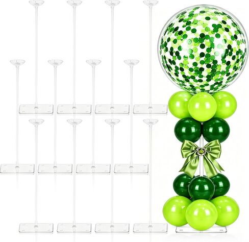 JOYYPOP 4 Set Balloon Stands for Table Clear 15.75 in Adjustable in Kuwait