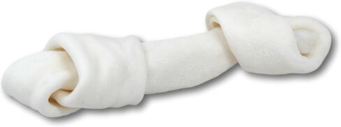 Top Dog Chews - Natural Beef Rawhide Bones (3 Pack), 8"-10" Long-Lasting Dog Bones for Aggressive Chewers, Digestible Dog Treats for Small, Medium & Large Breeds (3 Pack, 3, Count) in Kuwait