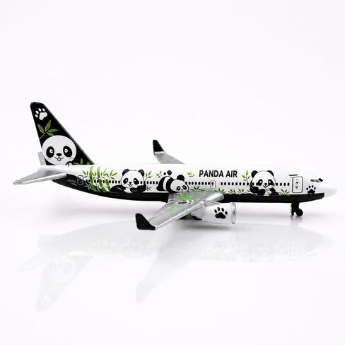 Airplane Model, Aircraft Model Plane, White Panda Theme Passenger Jet with Bamboo Graphics, Metal Airplane Collectible, Miniature Aviation Model for Desk Display and Aircraft Collection in Kuwait
