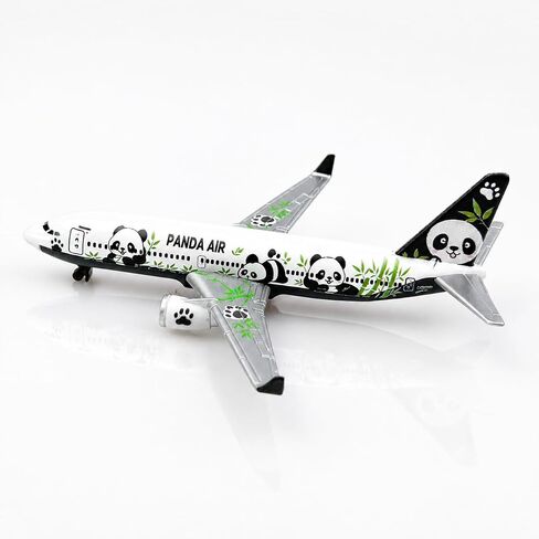 Airplane Model, Aircraft Model Plane, White Panda Theme Passenger Jet with Bamboo Graphics, Metal Airplane Collectible, Miniature Aviation Model for Desk Display and Aircraft Collection in Kuwait