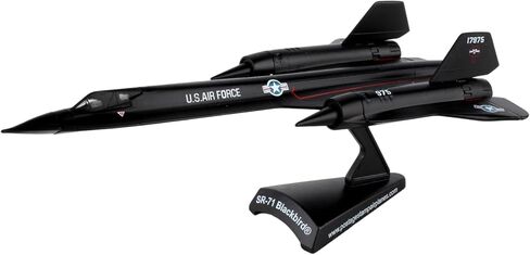 Postage Stamp USAF SR-71 Blackbird Die-Cast Metal Model – 1:200 Scale Strategic Reconnaissance Aircraft Replica with Display Stand, Highly Detailed, 6.2" L x 3.2" Wingspan, Adult Collectible Ages 14+ in Saudi Arabia