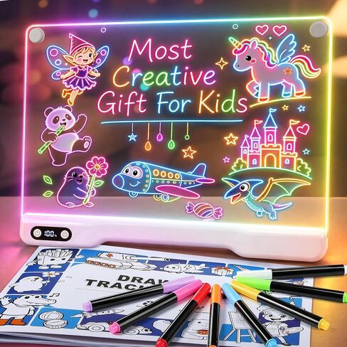 MOMSIV Led Drawing Board for Kids - Christmas Birthday Gifts for Girls Boys in Saudi Arabia