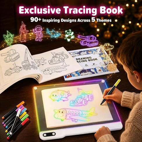 MOMSIV Led Drawing Board for Kids - Christmas Birthday Gifts for Girls Boys in Saudi Arabia