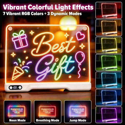 MOMSIV Led Drawing Board for Kids - Christmas Birthday Gifts for Girls Boys in Saudi Arabia