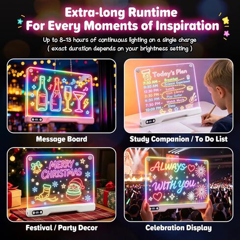 MOMSIV Led Drawing Board for Kids - Christmas Birthday Gifts for Girls Boys in Saudi Arabia