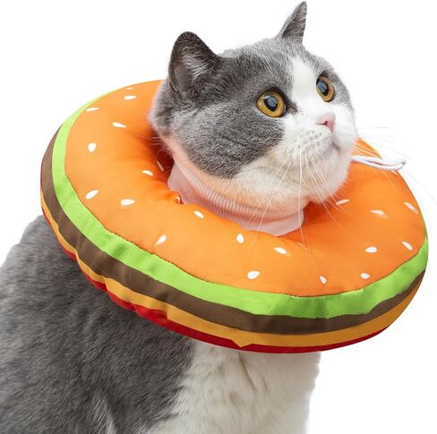 EWES Cat Cone Collar Soft,Elizabethan Collars After Surgery,Recovery Donut in Kuwait