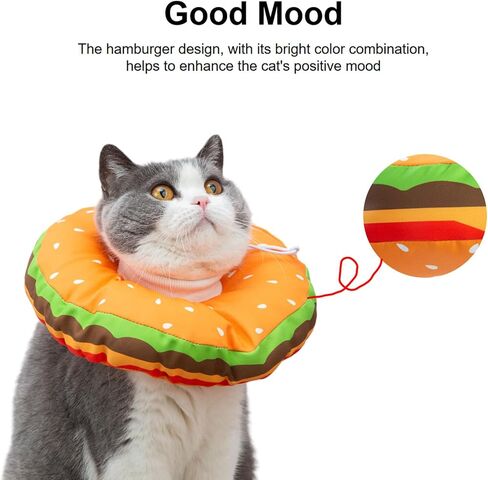 EWES Cat Cone Collar Soft,Elizabethan Collars After Surgery,Recovery Donut in Kuwait