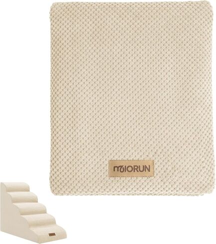 Miorun Dog Stairs for High Beds, 24.5" Foam Pet Ramp Step for Small Dogs in Saudi Arabia