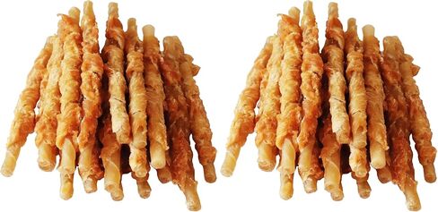 Chicken Wrapped Rawhides for Dogs Treats Puppy Training Snacks Sticks Dog Rawhide Chews All Natural Dog Treats 1lb in Kuwait