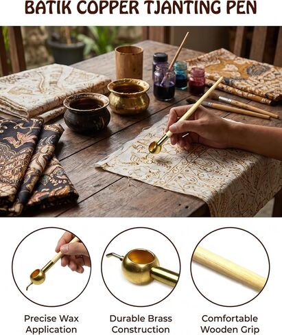 Premium Copper Tjanting Batik Pen for DIY Tie-Dye, and Fabric Crafting in Kuwait