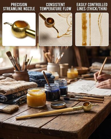 Premium Copper Tjanting Batik Pen for DIY Tie-Dye, and Fabric Crafting in Kuwait