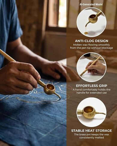 Premium Copper Tjanting Batik Pen for DIY Tie-Dye, and Fabric Crafting in Kuwait