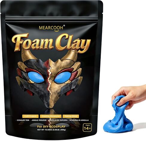 MEARCOOH Modeling air Dry Foam Clay White Cosplay Magic Clay 100g (3.53oz) in Kuwait