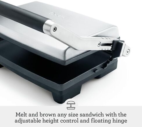 Breville Duo 1500-Watt Nonstick Panini Press, Silver in Kuwait