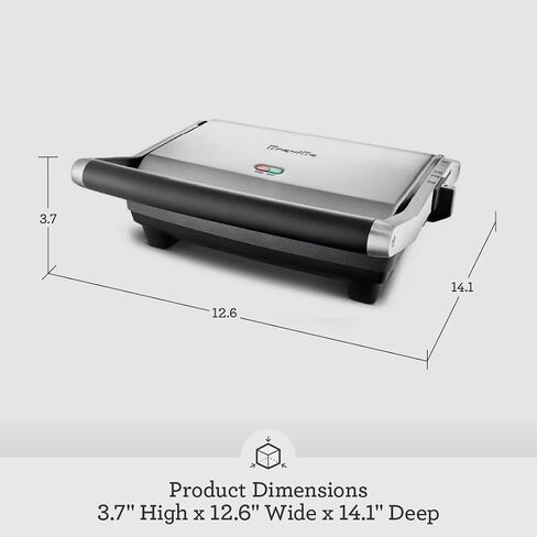 Breville Duo 1500-Watt Nonstick Panini Press, Silver in Kuwait