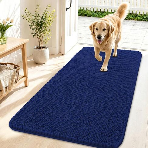 Grandaily Dog Door Mat for Muddy Paws 30x20, Chenille Dirt Trapper Doormat in Kuwait