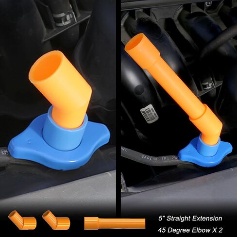 EPAuto Spill Proof Radiator Coolant Filling Funnel Kit in Kuwait
