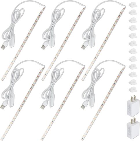 3Pcs Sewing Machine Light Strip with Pushbutton Dimmer, 12in Sewing Machine Lights Led Strip with 17LEDS, Daylight White Sewing Machine Light Fits All Sewing Machines in Kuwait