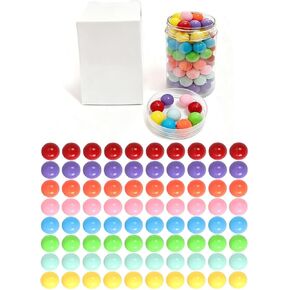 80pcs Chinese Checker Game Replacement Balls,8 Colors 14mm Acrylic Balls for Marble Run,Aggravation Game,Marbles/Traditional Marbles Games in Saudi Arabia