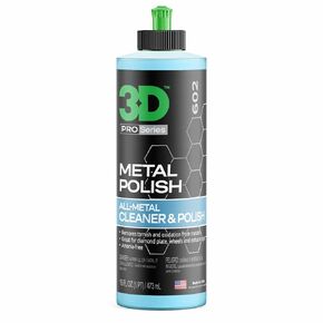 3D Metal Polish - Heavy Duty Multi Purpose Polish, Cleaner, Restorer and Protectant for Metal, Aluminum, Chrome 16oz. in Saudi Arabia