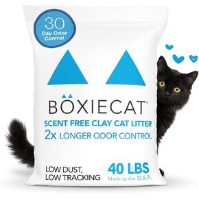 Boxie Premium Unscented Clumping Cat Litter 30+ Day Odor Control 16 lb in Kuwait