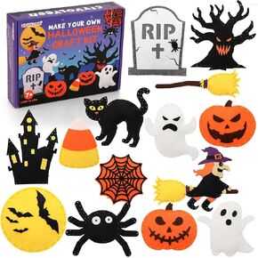 CiyvoLyeen Halloween Sewing Kit for Kids Ages 8-12 Felt Sewing Craft 14Pcs in Kuwait