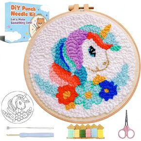 Punch Needle Kit for Beginners Adults-Flower Daisy,with Video Tutorial in Saudi Arabia
