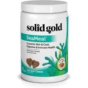 Solid Gold Dog & Cat Multivitamin Powder, Omega 3 & Kelp, Skin & Coat, 1LB in Saudi Arabia
