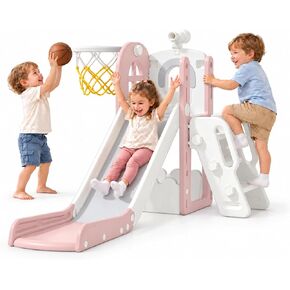 Babytronic Toddler Slide for Kids 1-3, 6-in-1 Baby Slide Indoor Playground in Kuwait
