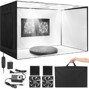 Airbrush Spray Booth with Dual Fan Ventilation & Adjustable LED Light in Saudi Arabia