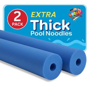 Oodles of Noodles Foam Pool Swim Noodles 2 Pack, 55" x 3.5" Blue, Hollow Core Swimming Foam Tube for Pool Floats, Buoyant for Beach, Water Play, Crafts, DIY Projects & Pipe Insulation in Saudi Arabia