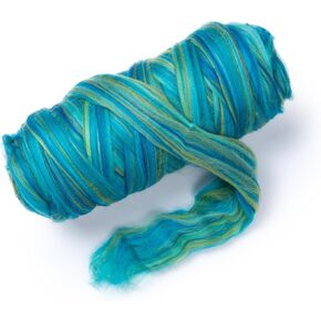 Multi Colored Natural Wool roving, 1 lb. Best Wool for Needle Felting, Wet Felting, handcrafts and Spinning. (Dawn, 1lb) in Kuwait