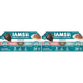 IAMS Perfect Portions Cuts in Gravy Wet Cat Food, Tuna & Salmon, 12 Count in Kuwait