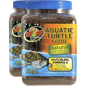 Zoo Med Natural Aquatic Turtle Food, Hatchling Formula, 8-Ounce in Kuwait