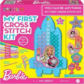 2-in-1 Cross Stitch & Embroidery Kit for Kids - 8 Beginner Projects in Kuwait