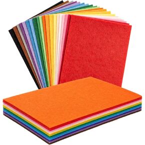 UOOU 45 Pcs Assorted Felt Sheets Felt Fabric 4"x4" Stiff Felts in Saudi Arabia