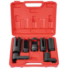 7Pcs Oxygen Sensor Remover Set,3/8" & 1/2" Drive Oil Pressure Sending Unit Removal Kit O2 Sensor Socket Set in Saudi Arabia