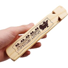 MYUBWTF Solid Wood Train Whistle 4 Tones, Noisemaker Toys and Conductor Whistle for Birthday Party Carnival Prize Game Cheering Prop or Educational (1PCS) in Saudi Arabia
